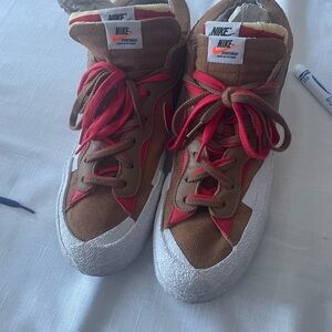 Nike mens Red and Brown Sneakers Size 15 great condition vintage